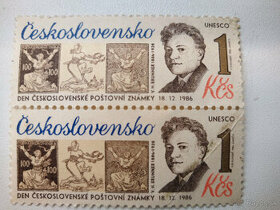 Známka 1 Kčs, Československo, 1986