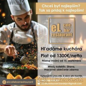 El Cafe Restaurant hľadá kuchára 