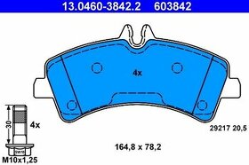 Predám nové zadné brzdové platničky Ate Volkswagen MB - 1