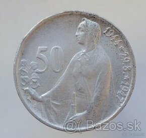 50Kčs  , Výročie SNP 1947, Československo - 1