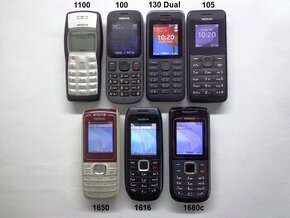 NOKIA 1100 - 100 - 105 - 130 - 1650 - 1616 - 1680c - 1209