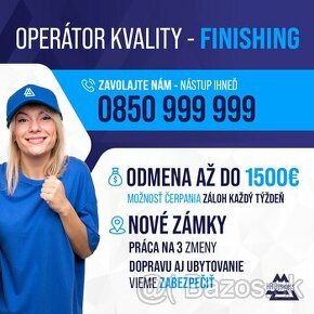 Nové Zámky: Pracuj ako Operátor kvality a zarábaj 1500€