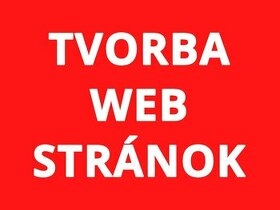 Vytvorím profesionálny web už od 249 €