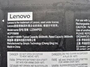 Predám batériu LENOVO model L22M4PEO