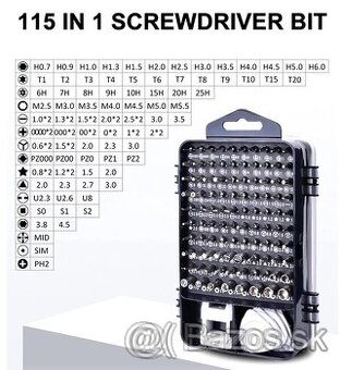 Sada presných skrutkovačov 115v1