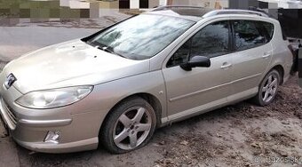 PEUGEOT 407 2.0 HDI 2007 SW predám NÁRAZNÍK, KAPOTU, SVETLÁ