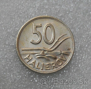 Mince: 50 Halierov 1941 UNC stav - Slovenský štát 1939-1945