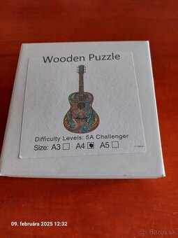 Wooden puzzle gitara  a hroch