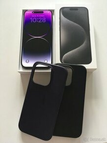 Na predaj Apple iPhone 15 Pro 128GB black -ako NOVÝ záruka