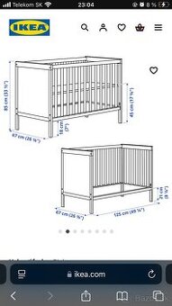 detská postieľka Ikea