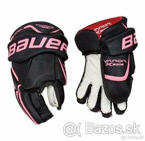 Bauer Vapor X:Edge detské hokejové rukavice ružovo-čierne - 1