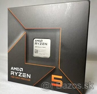 Nový procesor AMD Ryzen 5 7600X 4,7 GHz 32 MB L3 Krabice