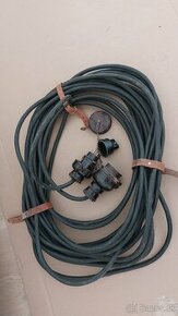 Vojensky elektricky hruby kabel - predlzovak 25m - 1
