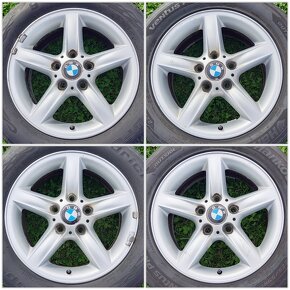 5x120 R16 Originál BMW Elektróny + Pneu letné 225 55 R16 - 1