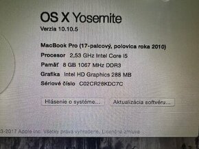 Apple Macbook Pro i5 - 17" /SUPER CENA/