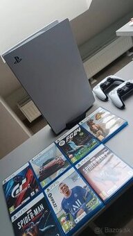 Playstation 5 + 2 ovládače + 7 hier