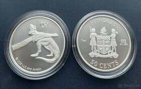 Fiji Jursky Park 1oz 2023 investicne striebro