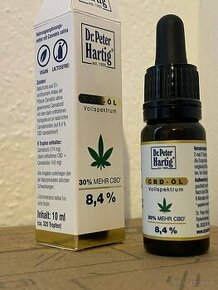 CBD-Öl od Dr.Peter Hartig 30% - 10ml, nepoužité, top kvalita