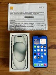 iPhone 15 Plus 512 GB Black , záruka 6/2026