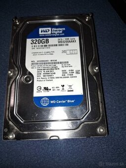 Seagate HDD 1TB a Western Digital 320GB