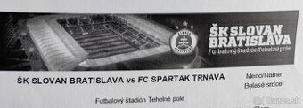 vstupenky ŠK Slovan Bratislava vs FC Spartak Trnava