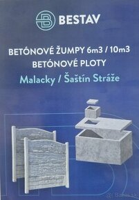 Betónové ploty, žumpy - výroba  a predaj, montáž  na kľúč