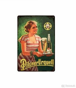 cedule plechová - Pilsner Urquell č.1 (dobová reklama)