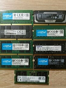 pamäte Ram DDR3, DDR4, DDR5  pre Notebooky.