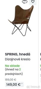 Kožené dizajnove kreslo