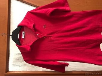 LACOSTE originál Red damske polotricko M/L