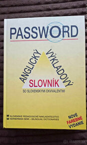 PASSWORD ANGLICKÝ VÝKLADOVÝ SLOVNÍK