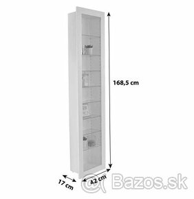 Biela závesná vitrína IKEA - 1