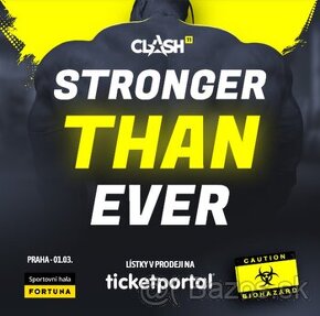 ✨ Predám 3x2 lístky CLASH 11 Stronger than ever – 1.3.2025