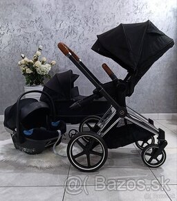 TROJKOMBINÁCIA CYBEX PLATINUM PRIAM CHROME BROWN BLACK