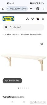 Nástenné poličky Ikea