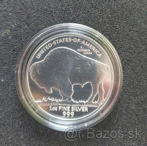 USA Buffalo Indian 1oz 2023 investicne striebro