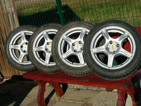 Hliníkové disky dezent R15 renault 4x100 pneu 185/55 R15 - 1