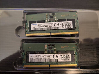 16GB DDR5 SODIMM RAM Samsung do notebooku 2x 8GB - 1