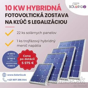 FOTOVOLTICKÁ ZOSTAVA 10kW fotovoltaika