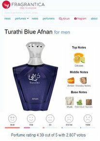 Afnan Turathi Homme Blue - klon BVLGARI Tygar