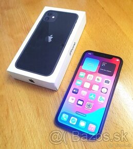 zachovalý iPhone 11 128GB čierny dobra kapacita a cena