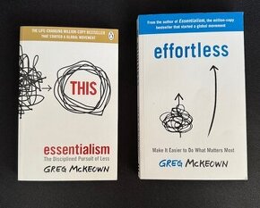 Greg McKeown - Essentialism + Effortless knihy v AJ