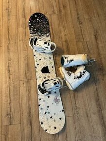 Snowboard. SALOMON 156cm +topanky SALOMON