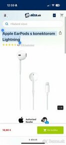 Apple EarPods s konektorom Lightning