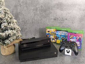 Xbox One X, ovládač, Kinect a 3 pohybové hry + darček