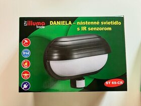 Nástenné svietidlá E27, 60 W, exteriér s IR senzorom 2 ks - 1