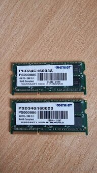 Patriot SO-DIMM 4GB DDR3 1600MHz