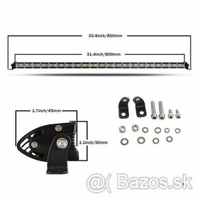 150W LED svetelná jednoradová rampa 80cm - 1