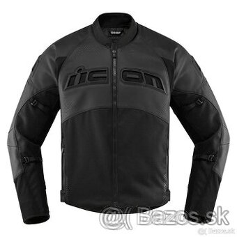 Predám pánsku motocyklovú bundu Icon Contra2 Leather Jacket