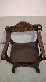 Starožitna stolička Savonarola - 1